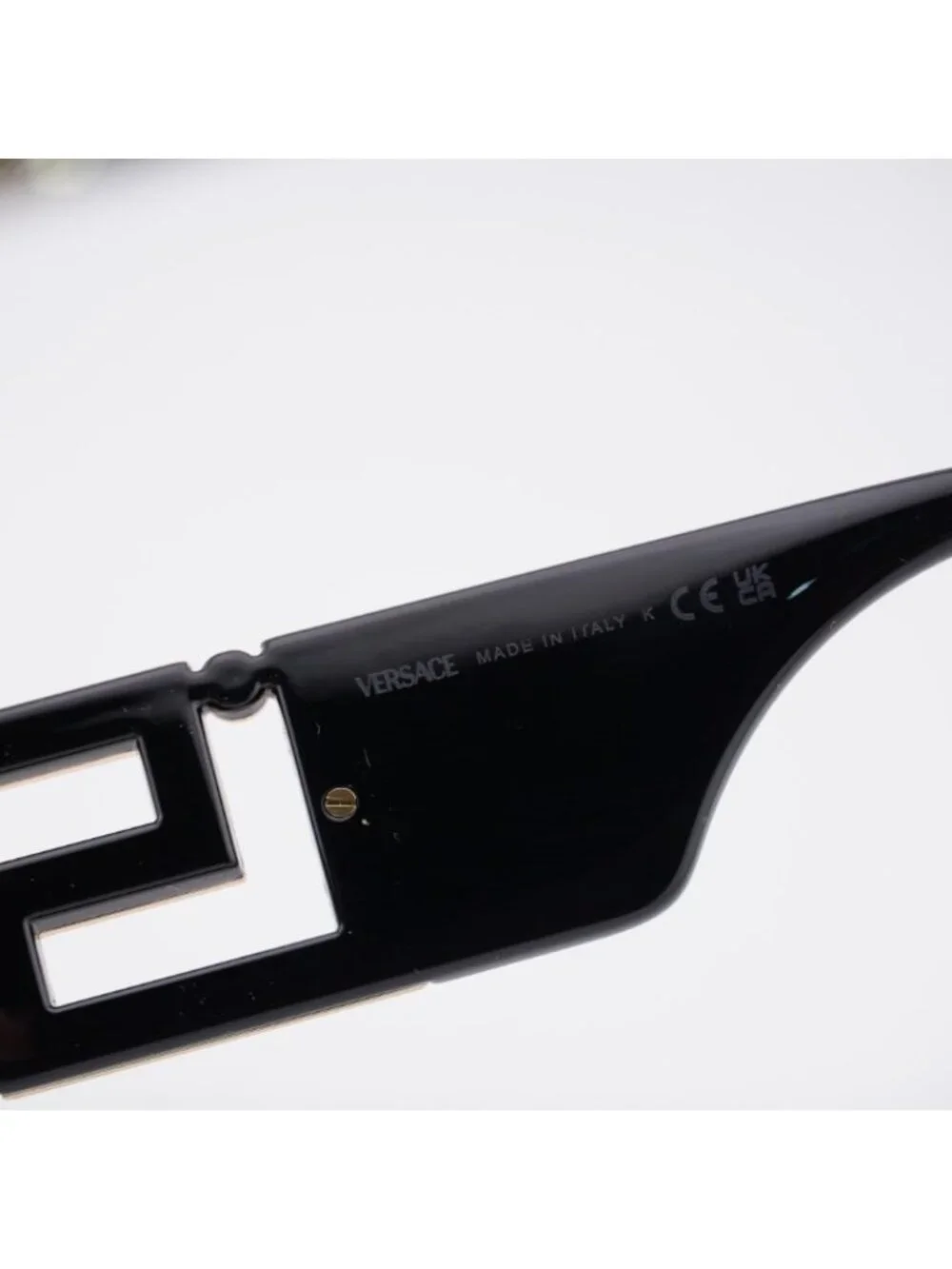 Versace VE4506U GB1/85 Sunglasses Black Rectangle Frame, Yellow Lenses